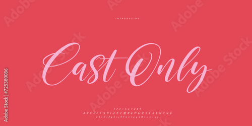 signature Font Calligraphy Logotype Script Brush Font Type Font lettering handwritten	
