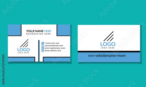 Visiting Template Card design Vector Card Business Card New professinal Use Business Card Desiogn photo