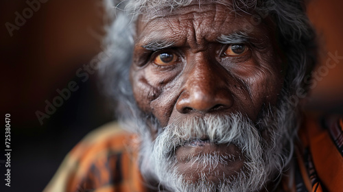 Indigenous Australian aboriginal man