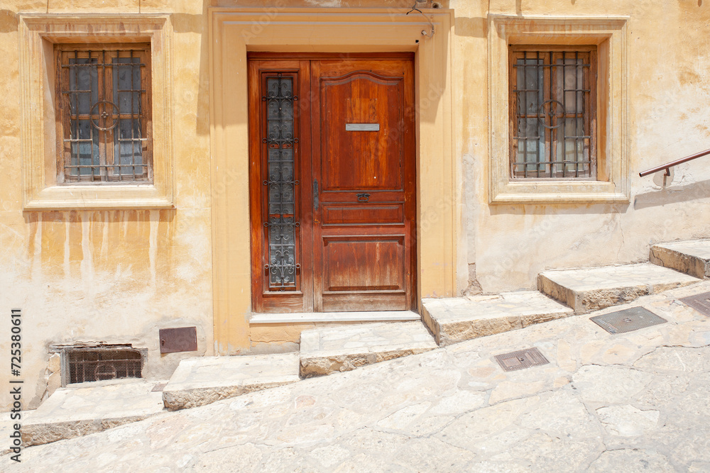 Wooden door in Bocairente, Valencia (Spain)