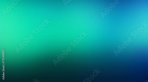 Blurred gradient gradient of black, blue and green colors, with noise effect abstract background. generative ai