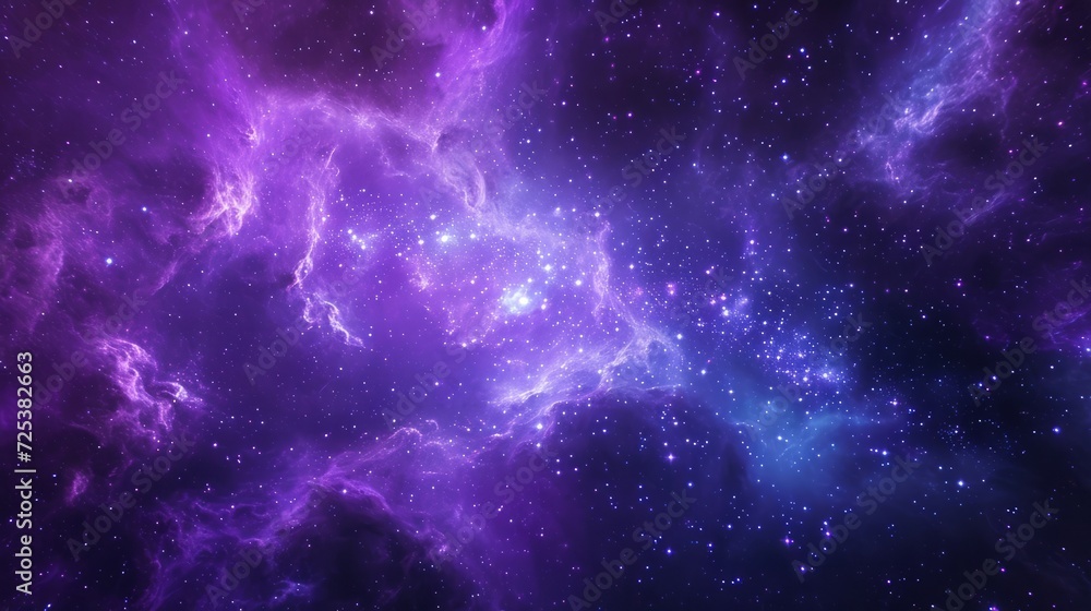 A purple and blue space filled with lots of stars creates a cosmic purple space, a space nebula background, and a nebula background.