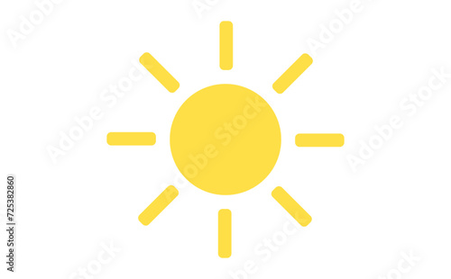 黄色い太陽のピクトグラム