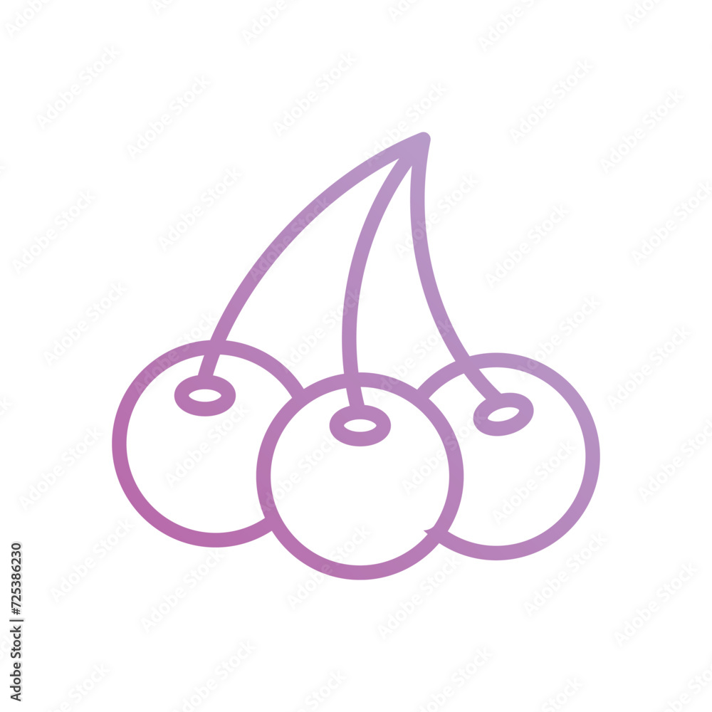 Berries icon with white background vector stock illustration Berries icon with white background vector stock illustration