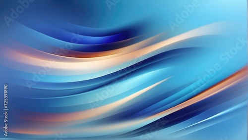 Abstract background with waves vector illustration. Generative AI.