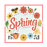 Spring sticker collection