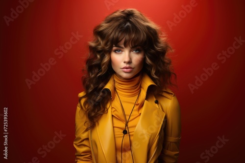 Woman in Yellow Turtleneck and Jacket