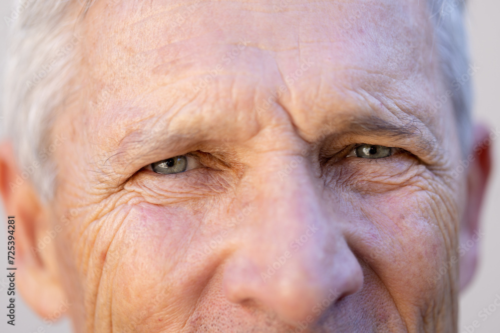 Close up portrait of eyes of caucasian senior man Close up portrait of eyes of caucasian senior man