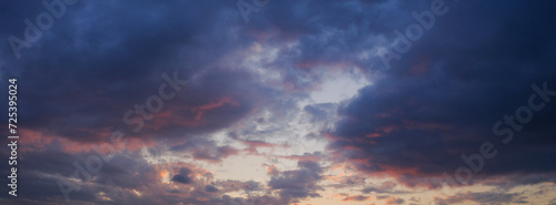 beautiful sunset clouds, nature background