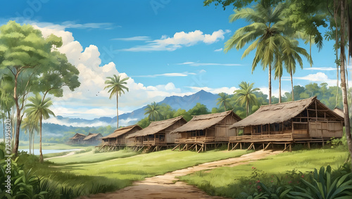 Village in Borneo