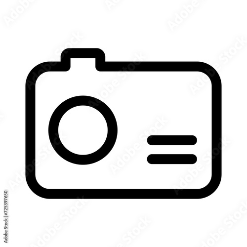 Digital Camera icon in line style. Pocket camera icon