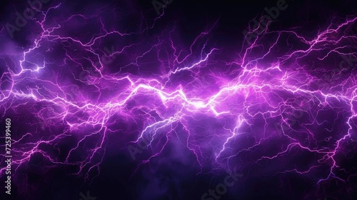 purple lightning in the night sky