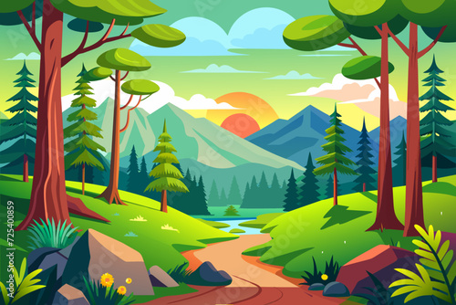 forest beautiful cartoon nature threes woodland rove
wood copse coppice taiga vector