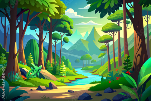 forest beautiful cartoon nature threes woodland rove
wood copse coppice taiga vector