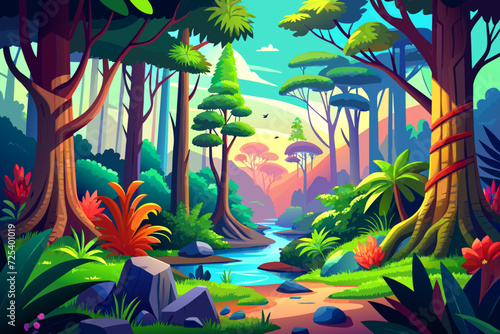 forest beautiful cartoon nature threes woodland rove
wood copse coppice taiga vector