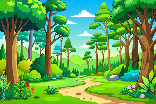 forest beautiful cartoon nature threes woodland rove
wood copse coppice taiga vector