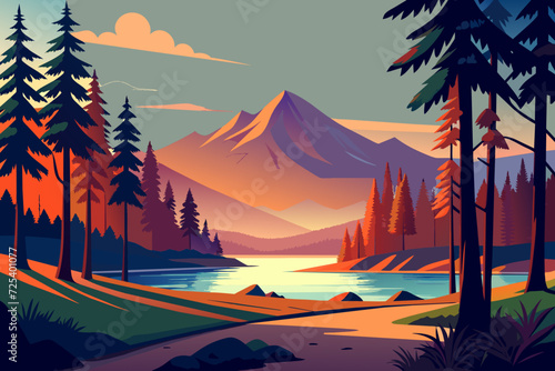 forest beautiful cartoon nature threes woodland rove
wood copse coppice taiga vector
