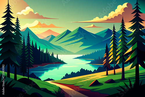 forest beautiful cartoon nature threes woodland rove
wood copse coppice taiga vector