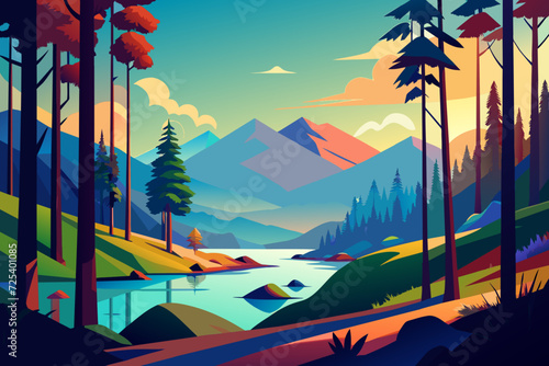 forest beautiful cartoon nature threes woodland rove
wood copse coppice taiga vector