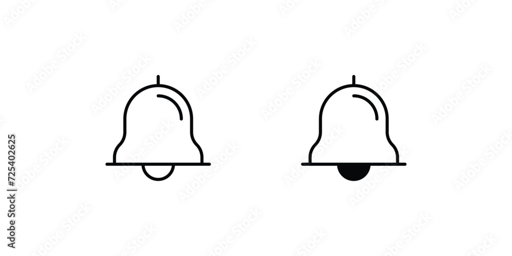 Bell icon with white background vector stock illustration Bell icon with white background vector stock illustration