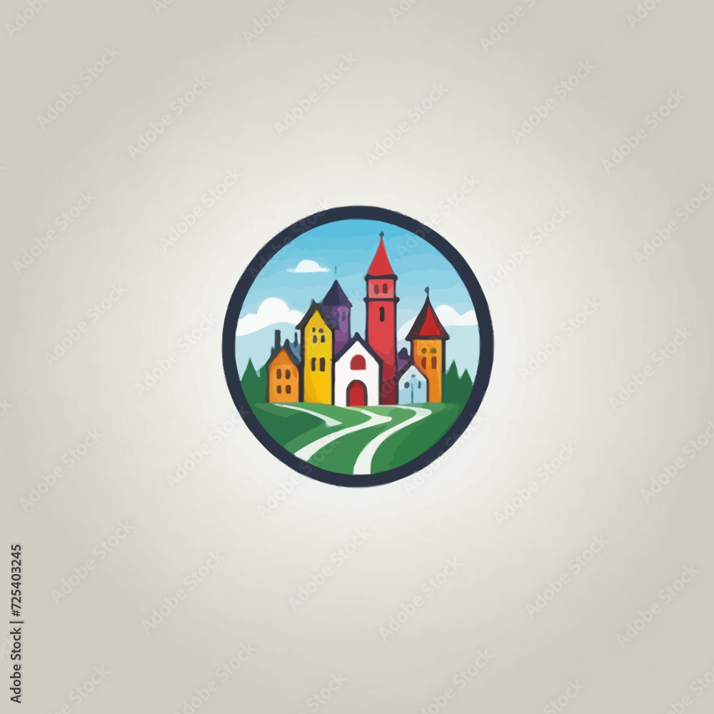 Town Logo EPS Format Design Town Logo EPS Format Design