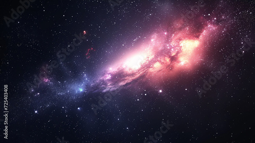 galaxy space wallpapers beautiful world, in the style of multiple filter effect, light red and dark indigo