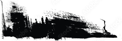 art abstract ink paint stroke background vector.