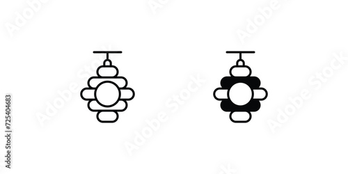 Hive icon with white background vector stock illustration