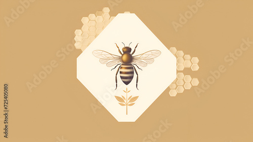 Bee Design, Desktop Wallpaper Size, Ai generative