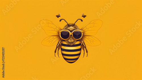 Bee Design, Desktop Wallpaper Size, Ai generative photo
