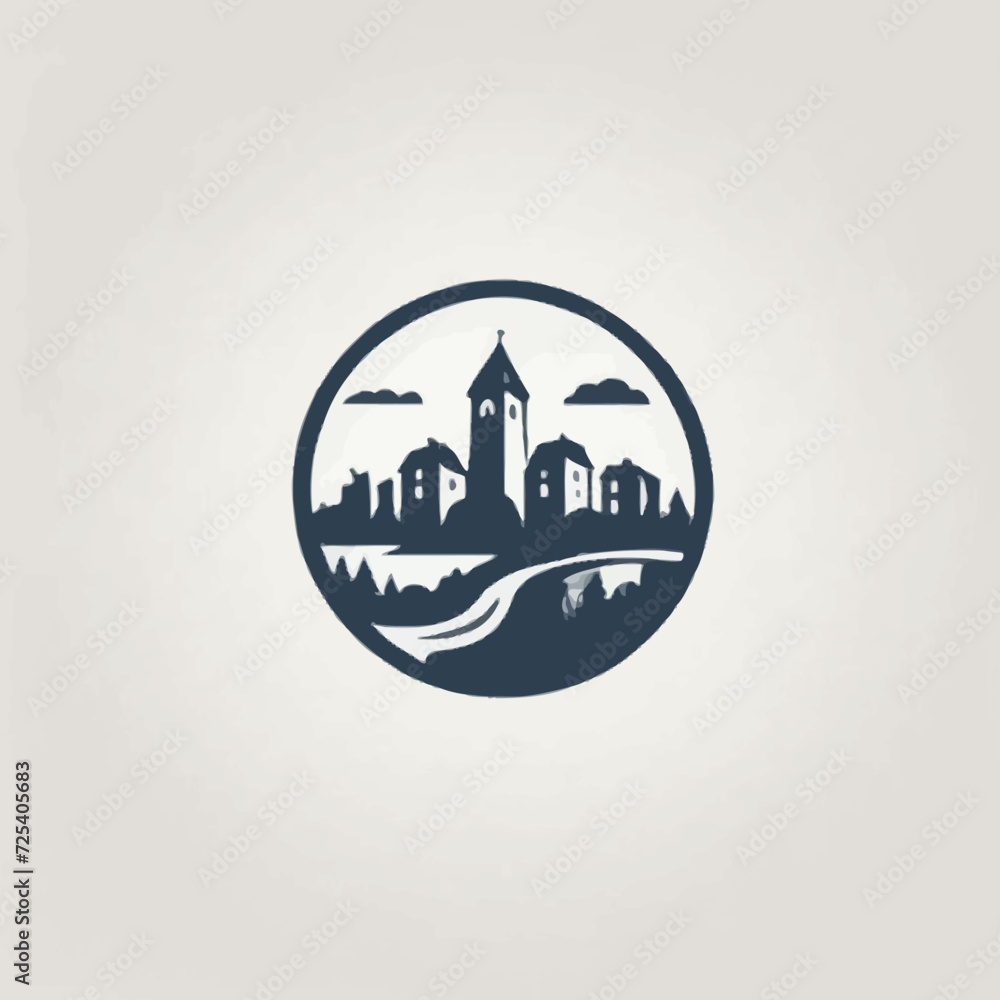 Town Logo EPS Format Design Town Logo EPS Format Design