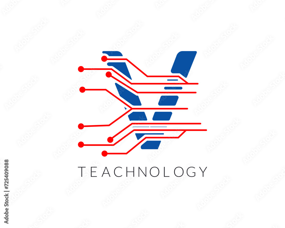 Modern Alphabet Latter V Technology Logo and Icon Victor Illustration Design. Modern Alphabet Latter V Technology Logo and Icon Victor Illustration Design.