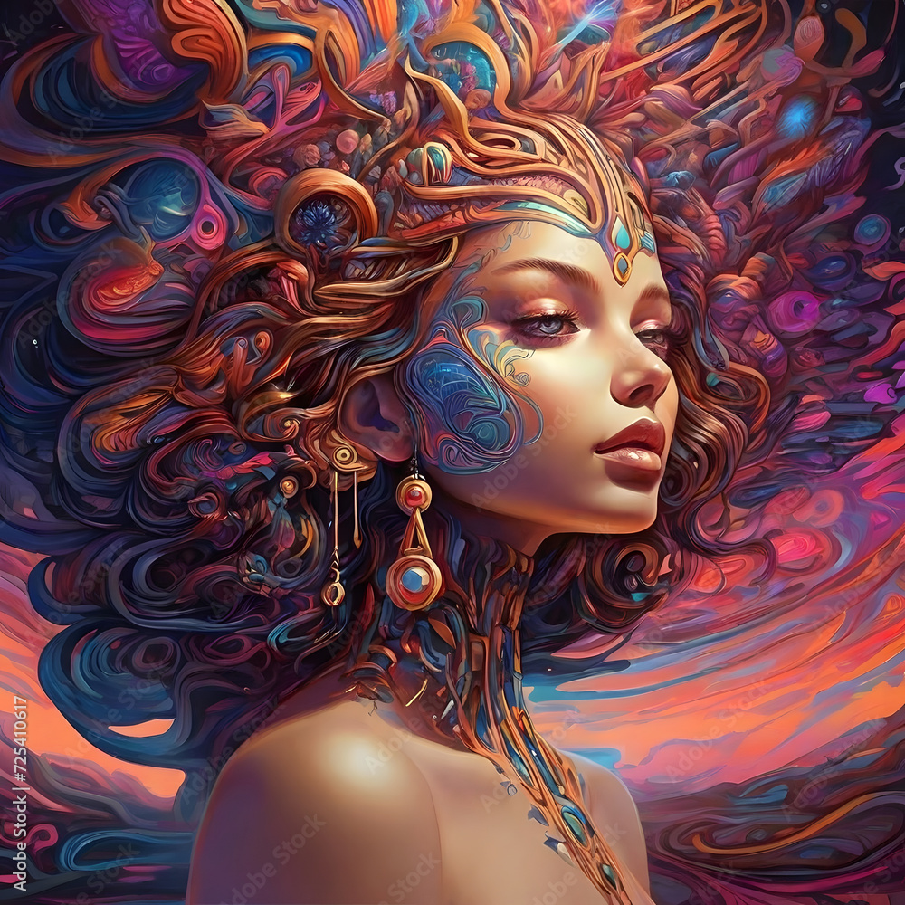 Psychedelic Expression Unleashed: DMT Art Style Rendering for Creative Exploration
