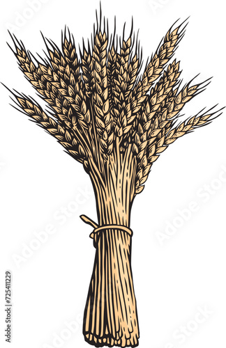 Drawing of wheat sheaf