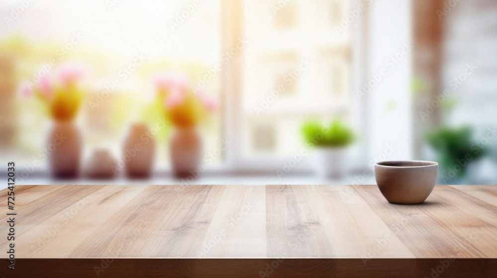 Wooden kitchen home table bokeh background, empty wood desk tabletop food counter surface product display mockup with blurry cafe abstract backdrop advertising presentation. Mock up, copy space . Wooden kitchen home table bokeh background, empty wood desk tabletop food counter surface product display mockup with blurry cafe abstract backdrop advertising presentation. Mock up, copy space .