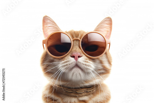 A playful cartoon cat, complete with sunglasses © Veniamin Kraskov