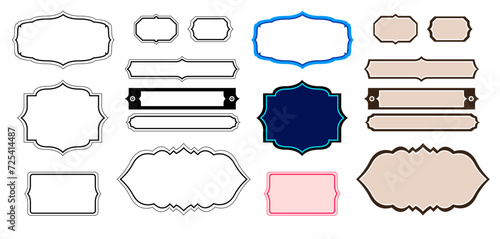 simple artistic title decoration. The title element. Book cover. Book title frame decoration.