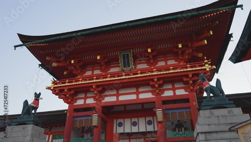 伏見稲荷大社の風景動画