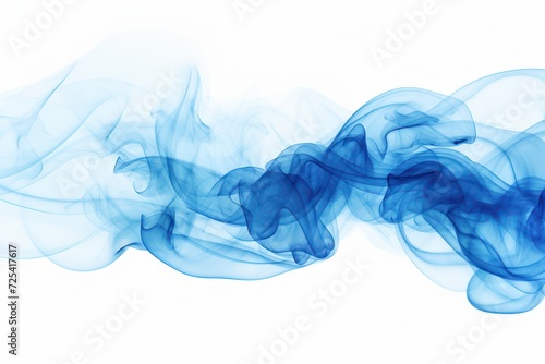 Abstract blue smoke on white background. cloud, a soft Smoke cloudy texture background. 
