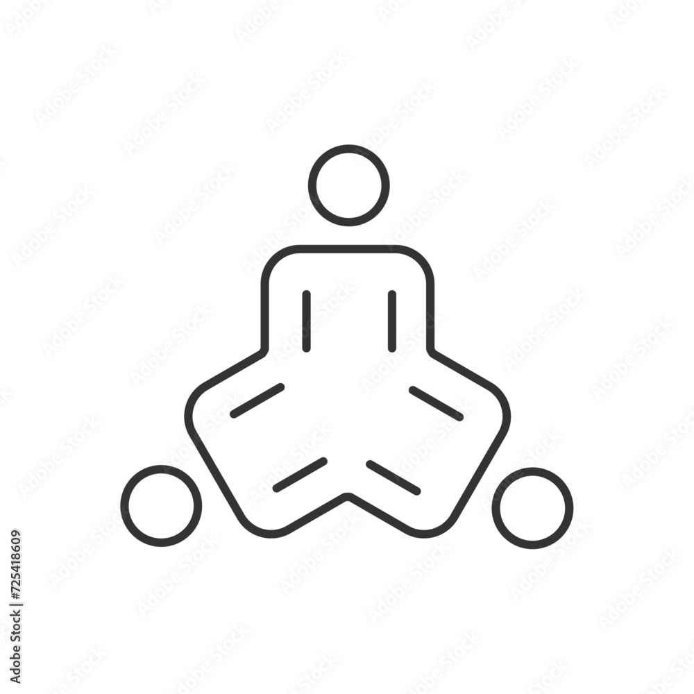 Teamwork symbol stock illustration. Teamwork symbol stock illustration.