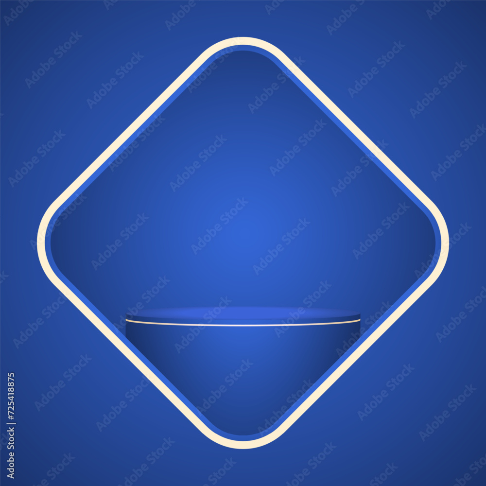 Happy Chinese new year 2024. Chinese new year banner for show product. Greeting card. China frame with lantern on Blue background. Happy Chinese new year 2024. Chinese new year banner for show product. Greeting card. China frame with lantern on Blue background.