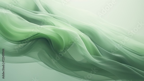 Abstract green and white smoke on white background. cloud  a soft Smoke cloudy wave texture background. 