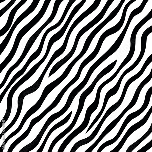 Seamless pattern with tiger stripes. Abstract animal print.