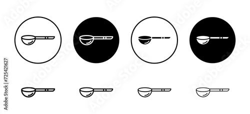 Scoop vector icon set collection. Scoop Outline flat Icon.