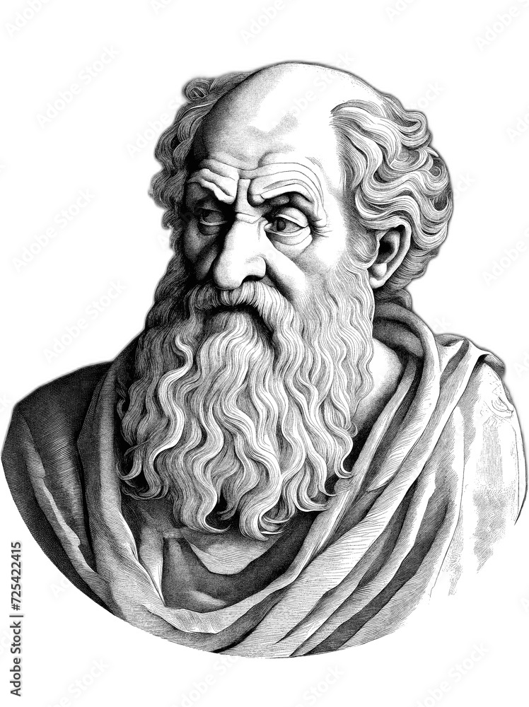 Diogenes portrait, generative AI