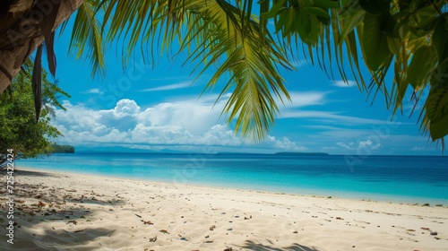 Beautiful sunset at the beach and beach chair beach bar