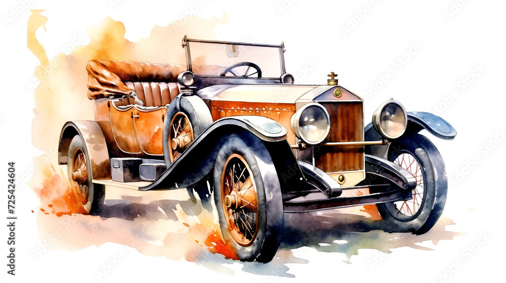 Rolls Royce Watercolor Clipart, Luxury Car Design Watercoloured Clipart, Perfect for your projetc or creations
