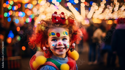 kids celebrating Carnival together at yellow background. Two children celebrating carnival in brazil