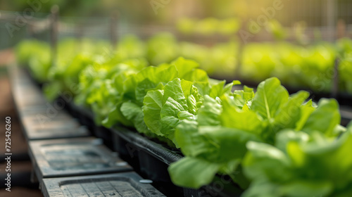 Agriculture vertical de plantes vertes cultivées en interieur