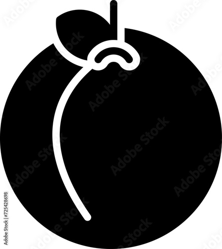 Peach Vector Icon